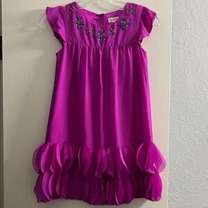 Cat & Jack Magenta Dress with Floral Accents